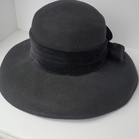 Black Wool Hat Bermona Trend London - Picture 2 of 8
